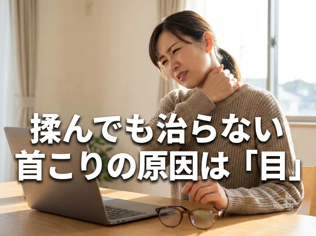 眼精疲労と首こりの関係を解剖学から解く揉むだけでは改善しない理由