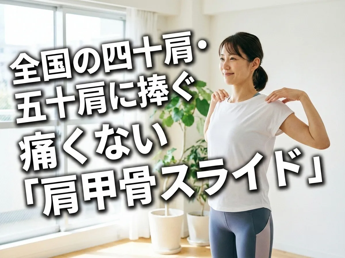 整体と理学療法士が教える四十肩・五十肩セルフケア肩甲骨はがしの正しい手順