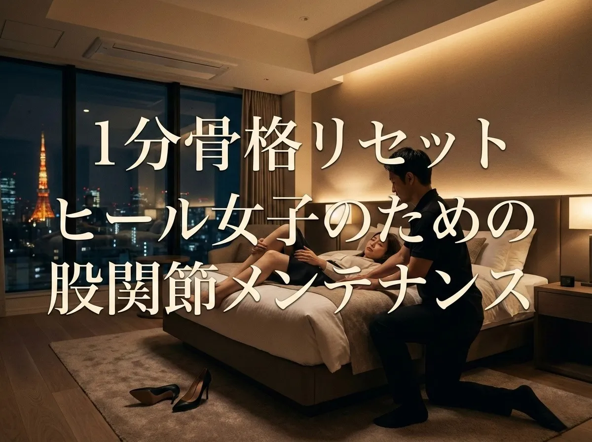 脚痩せ専門の理学療法士が教える、ナイトワーク女性向け「ヒール浮腫」と股関節ケアの極意